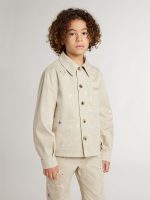 Kids' beige jacket with multicolor splashes - Image 2
