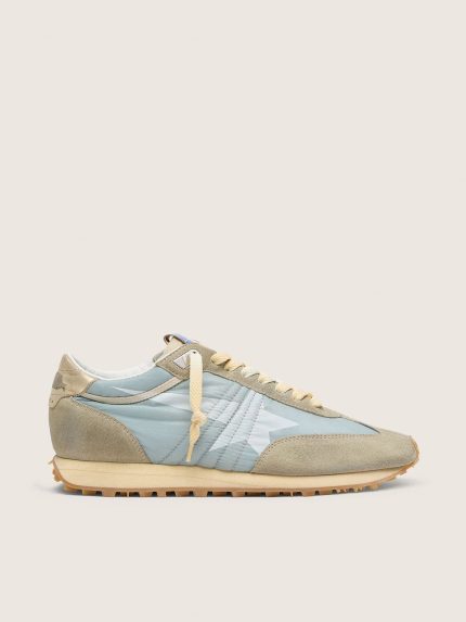 Men's Marathon with light blue nylon upper and pastel blue star