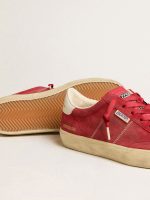 Women's Soul Star in red suede with white leather heel tab - Image 3
