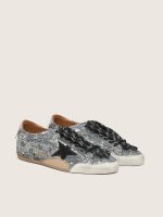 Men's True-Star in silver sequins with black star and silver leather heel tab - Image 8