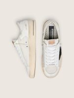 Men's Stardan in white mesh with black suede star - Image 4