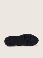 Men's Running Sole in black nappa leather and suede with a white star - Image 6