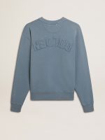 Baby blue sweatshirt with reverse logo on the back - Jersey Capsule - Image 3
