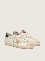 Women's Super-Star in white leather with gold Swarovski star - Image 2