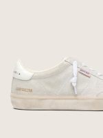 Women's Soul Star in beige suede with white leather heel tab - Image 4