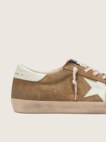 Men's Super-Star in tobacco suede with white leather star - Image 4