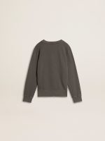 Kids' gray sweatshirt with raised logo - Image 6