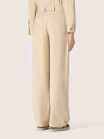 Women's beige viscose pants - Image 6