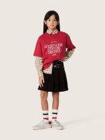 Kids' T-shirt in red cotton jersey with print - Image 3