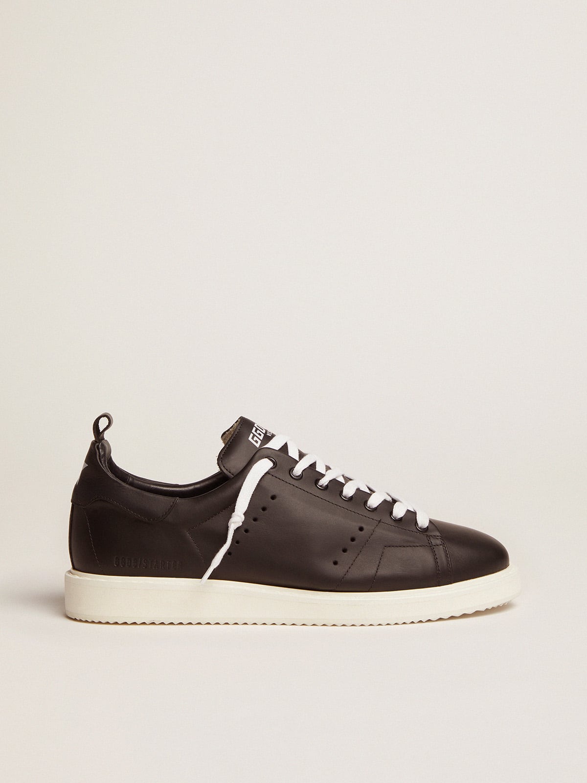 042f299c23fddaeb5470d531f39aabfea843d8446ac0919bd7eb6d1d05c8059c Men's Starter in leather with star printed on the heel tab - Image 1