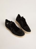Women's Ball Star in mesh with Swarovski crystals and black laminated leather star and heel tab - Image 2