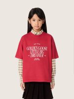 Kids' T-shirt in red cotton jersey with print - Image 5