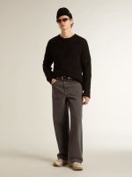 Men's dark gray jeans in twist crease-wash denim - Image 3