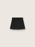Pleated sports miniskirt in black - Image 2