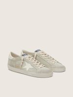 Women's Super-Star in light gray suede with white leather star - Image 2