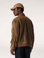 Brown leather biker jacket with a lived-in effect - Image 6