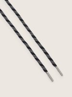 Black hiking laces with gray details - Image 3
