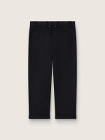 Men's black cotton chinos - Image 2