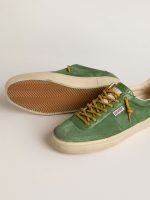 Men's Soul Star in green suede with green leather heel tab - Image 4