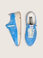 Men's Running Sole in bright blue suede with white star - Image 3