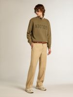 Men's olive green sweatshirt with Golden lettering - Image 3
