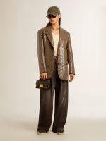 Women's houndstooth jacket with all-over sequin embroidery - Image 4