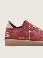 Women's Ball Star in rust-red suede with tone-on-tone star - Image 4