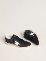 Women's Ball Star in dark blue suede with leather star and heel tab - Image 2