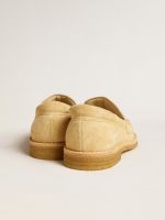 Jerry loafer in ecru waxed suede - Image 5