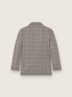 Women's jacket in gray Prince of Wales check with crystal embroidery - Image 2
