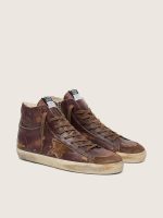 Men's Francy LTD in dark brown leather with beige star - Image 2