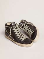 Women's Slide black with studs - Image 2