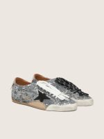 Men's True-Star in silver sequins with black star and silver leather heel tab - Image 2