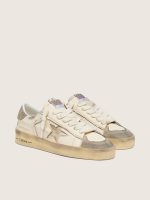 Men's Stardan LTD in suede and white nappa with gold star - Image 2