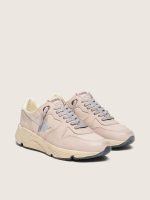 Women's Running Sole in powder-pink leather with silver star - Image 2
