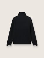 Men's black zipped sweatshirt with white stars - Image 2
