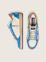 Men's Ball Star LTD in white leather with light blue leather star - Image 3