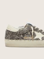 Women's Hi Star in black and white pony skin with white leather star - Image 4