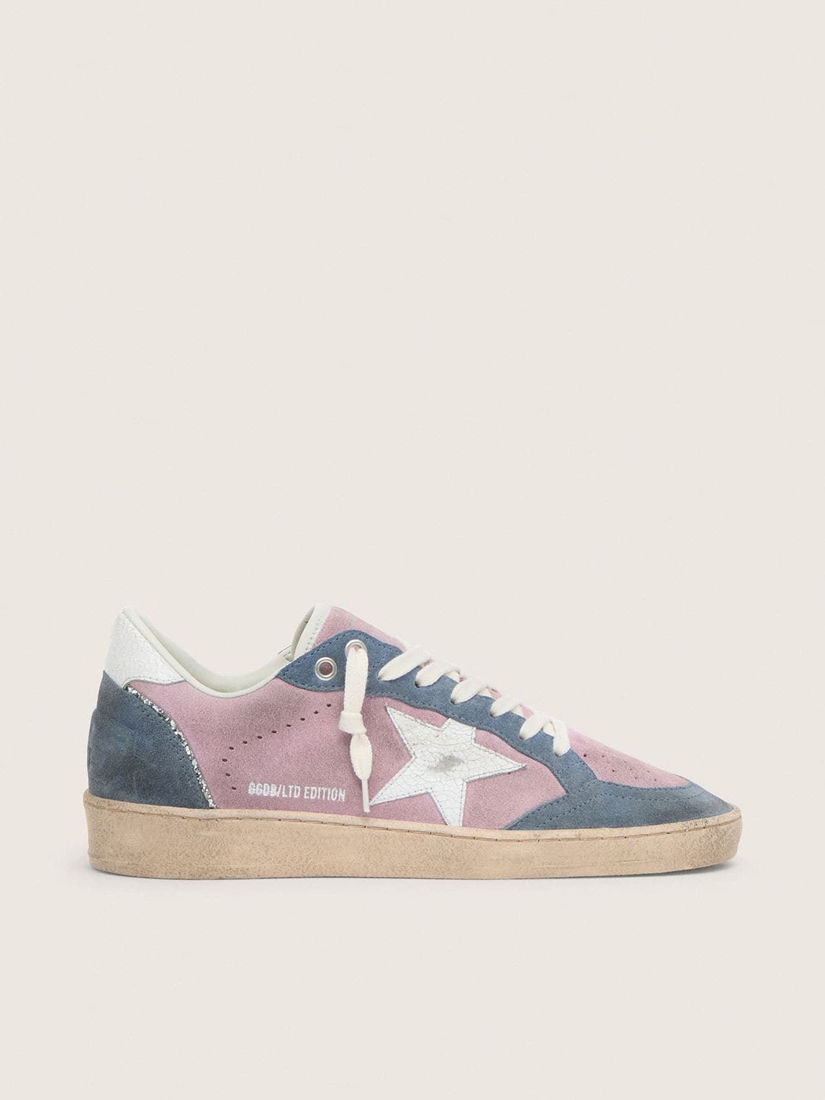 0d25d98dd55a9e5ebe2a91f5dee1edad918d3f07a52845c955cd88d597c73deb Women's Ball Star LTD in lilac suede with white star - Image 1