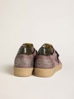 Men's Ball Star in purple suede with star with silver studs and black naplak heel tab - Image 4