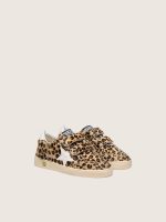 Junior Ball Star in leopard-print pony skin with white leather star and heel tab - Image 2