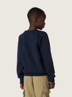 Journey boys' sweatshirt in blue cotton blend with a contrasting logo - Image 6