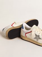 Ball Star in nappa and mesh with silver metallic leather star - Image 4