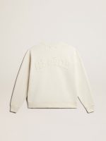 Sweatshirt in aged white with reverse logo on the back - Jersey Capsule - Image 8