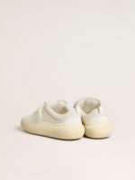 Men's Space-Star Cube in white leather with perforated star - Image 4