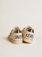Ball Star in mesh and leather with metallic leather star and heel tab - Image 4