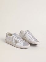Women's Super-Star with gray suede star and silver glitter inserts - Image 2