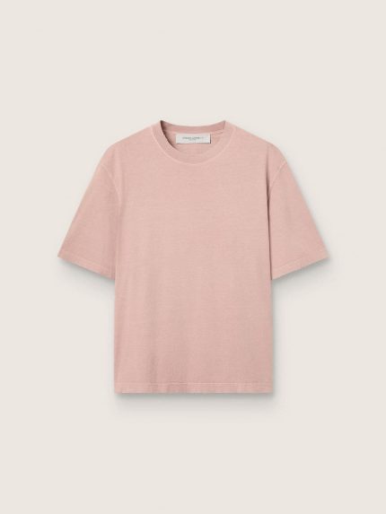 Powder-pink T-shirt with reverse logo on the back - Jersey Capsule