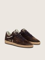 Women's Ball Star in brown suede with brown leather star and heel tab - Image 2