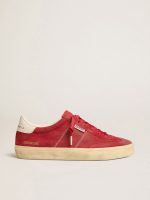 Women's Soul Star in red suede with white leather heel tab